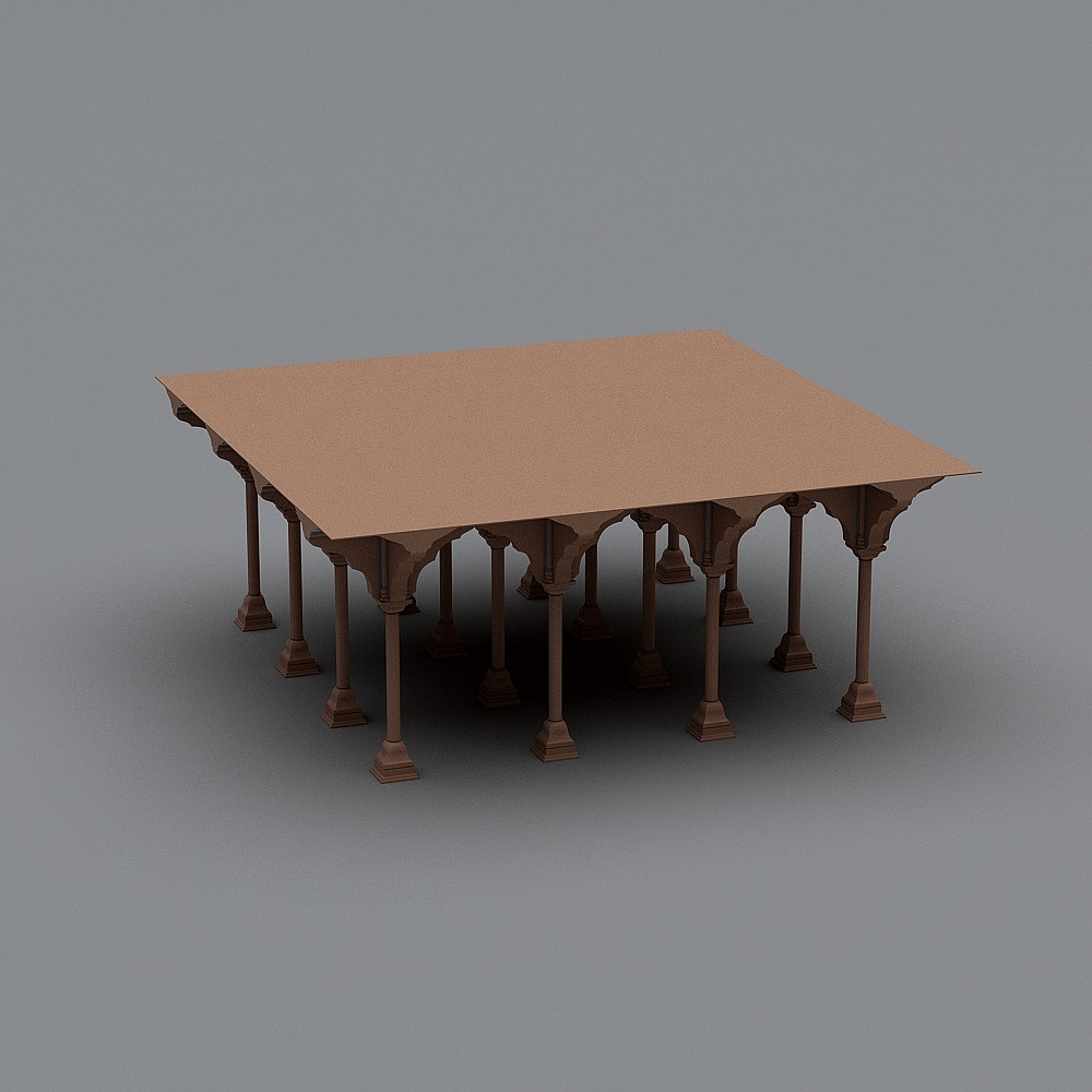 Castle Colonnade Table 3D model