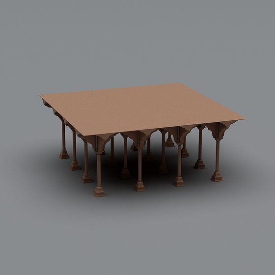 Castle Colonnade Table 3D model