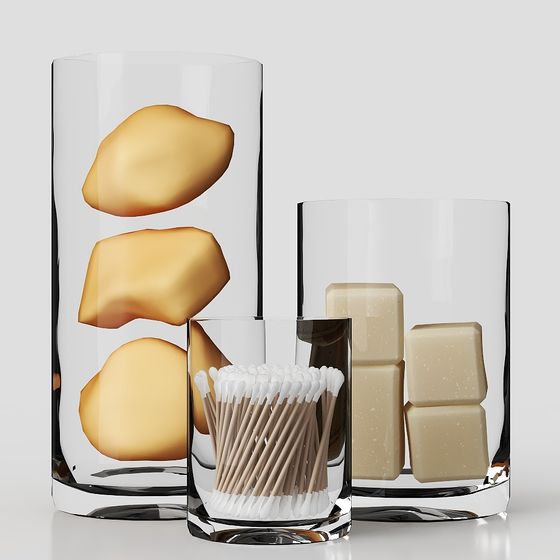 Unique Low-Poly Glass Cup 3D model