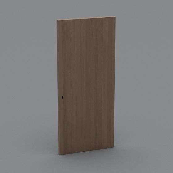 Stylish Wood Door 3D model for Modern Design