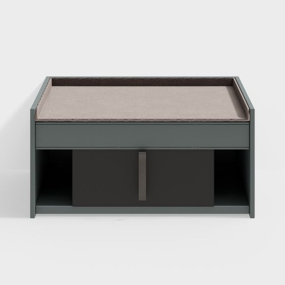 Urban Storage Bench 3D model