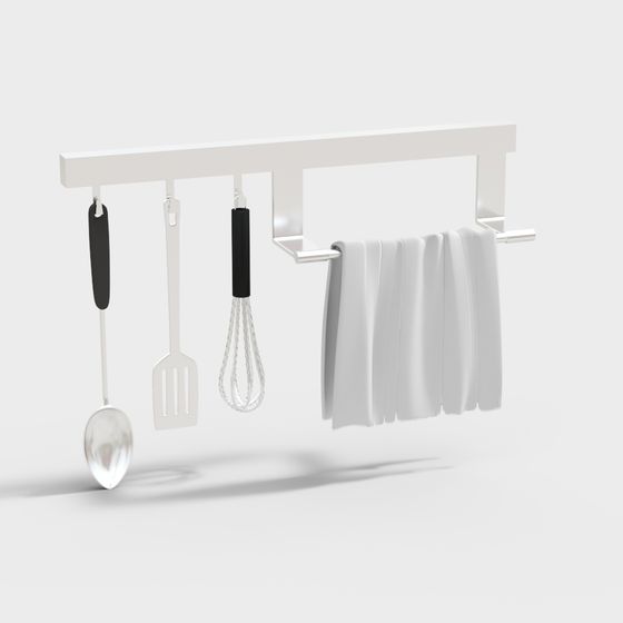 Minimalist Kitchen Hook 3D model