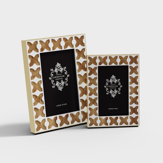 Luxe Frames 3D model for Elegant Interiors