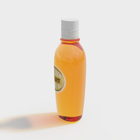 Vintage Bath Oil Bottle 3D model