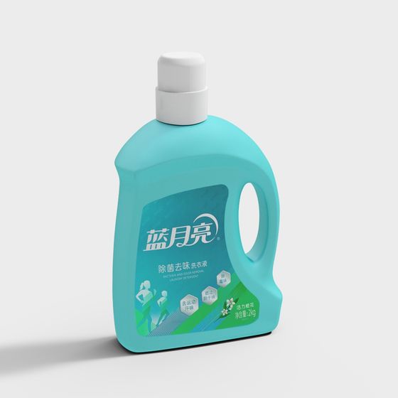 Stylish Laundry Detergent Bottle 3D model
