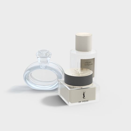 Elegant Perfume Bottle 3D model for Modern Design