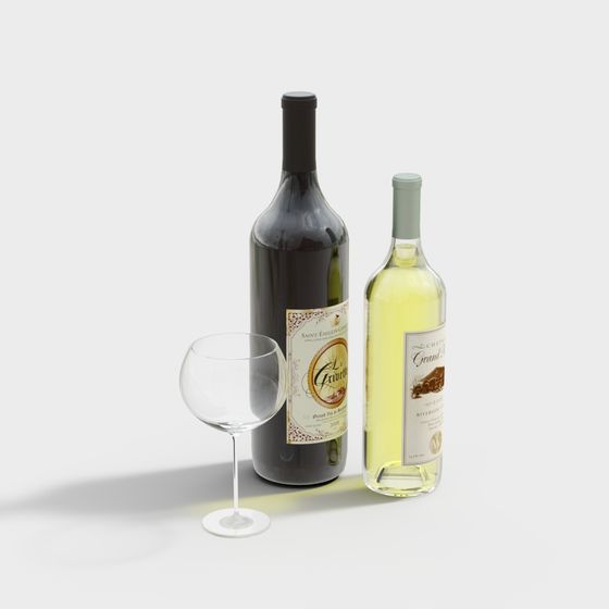 Modern Barware 3D Model for Stylish Entertaining