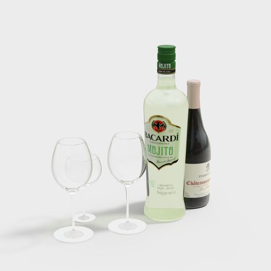 Mojito Party 3D Model for Cocktail Culture