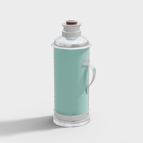 Nostalgic Thermos Bottle 3D model for Creative Projects