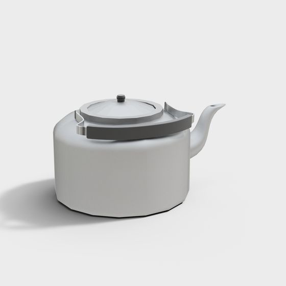 Stylish Minimalist Teapot 3D model