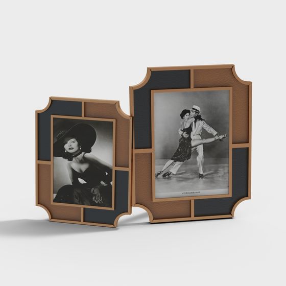 Retro-Inspired Low-Poly Frame 3D model