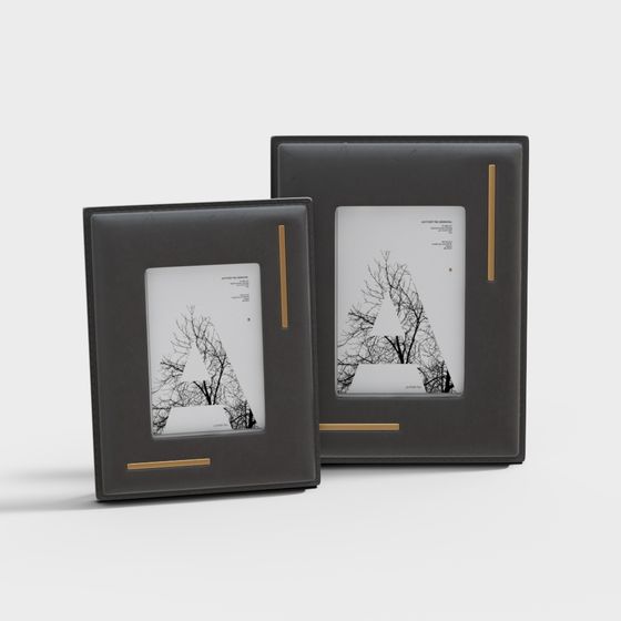 Minimalist Photo Frames 3D model