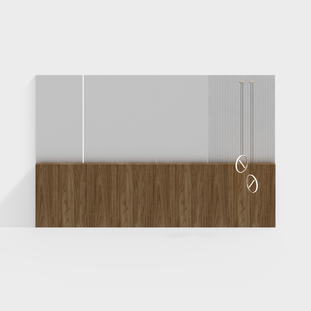 Modern wooden background wall