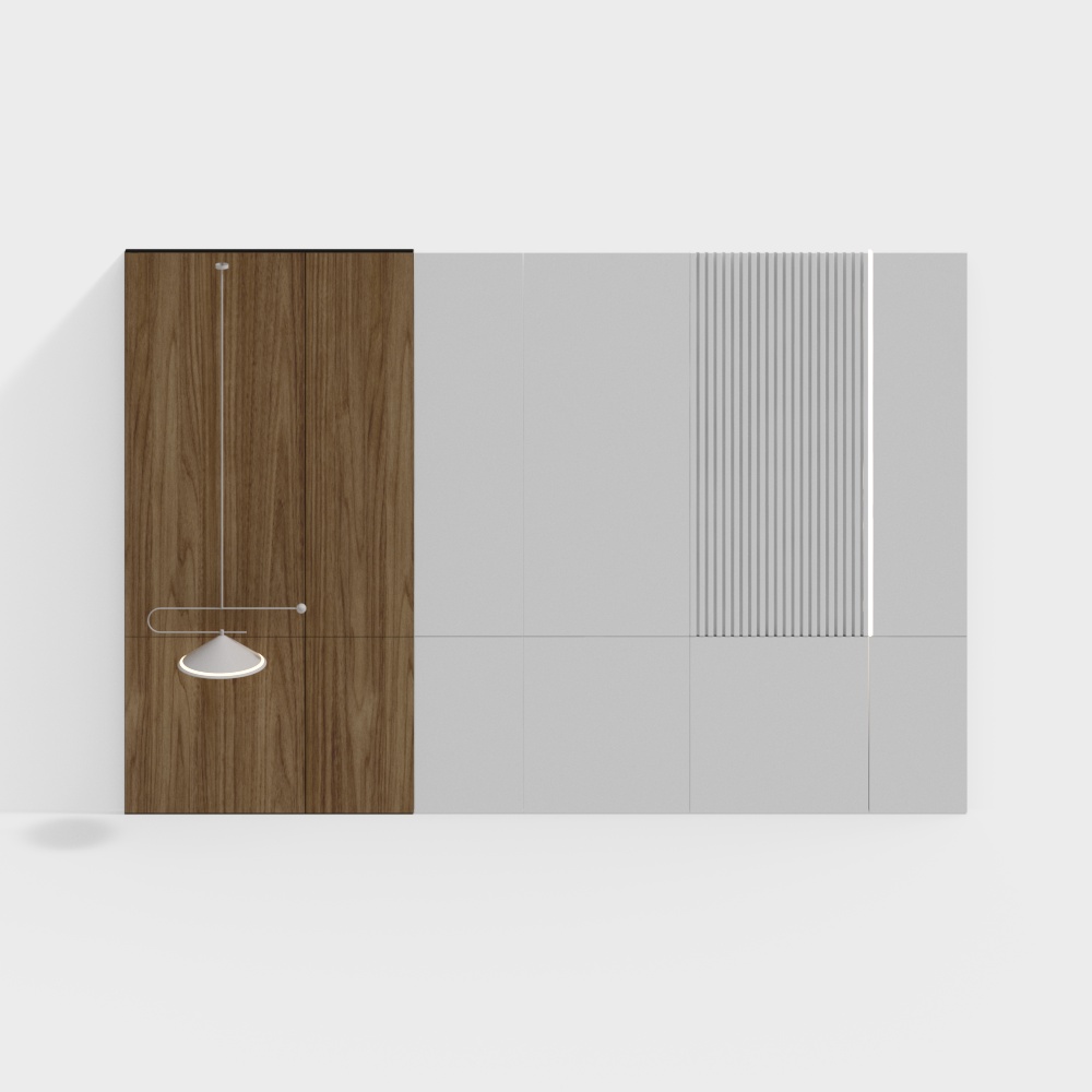 Modern wooden background wall