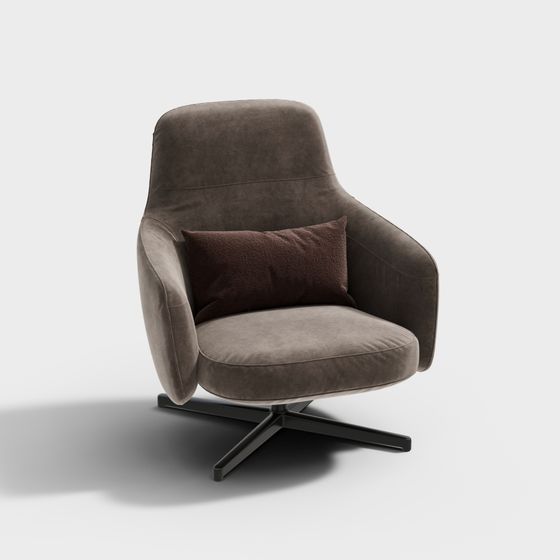 Elegant Low-Poly 3D Sofa Chair Model