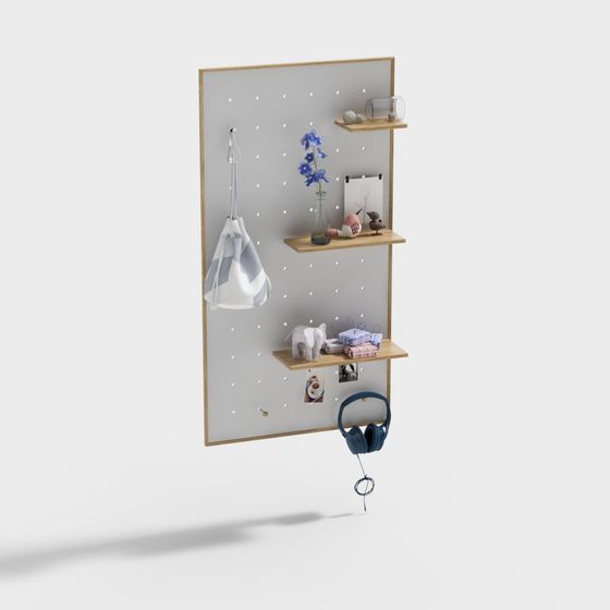 Pegboard Shelf 3D model