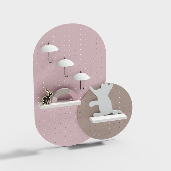 Whimsical Wall Decor 3D Model