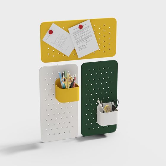 Pegboard Organizer 3D model