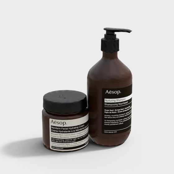 Aesop Skincare Set 3D model