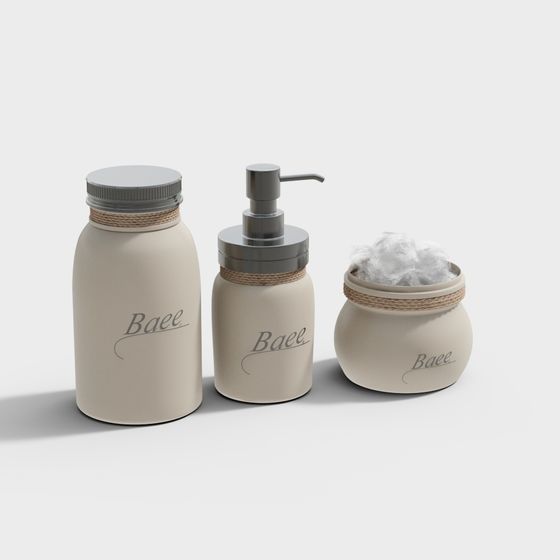Baee Bathroom Accessories 3D Model
