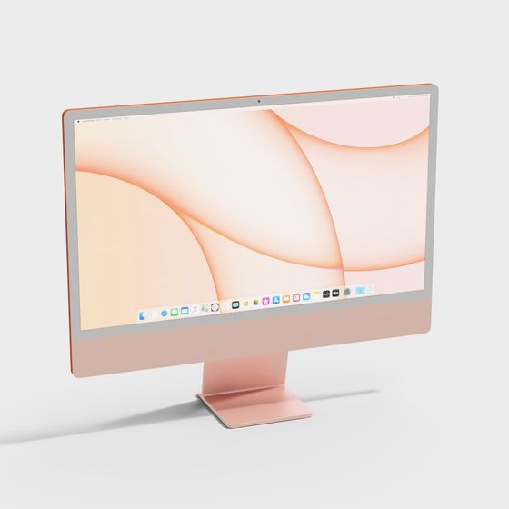 Low Poly iMac 3D model for Creative Projects