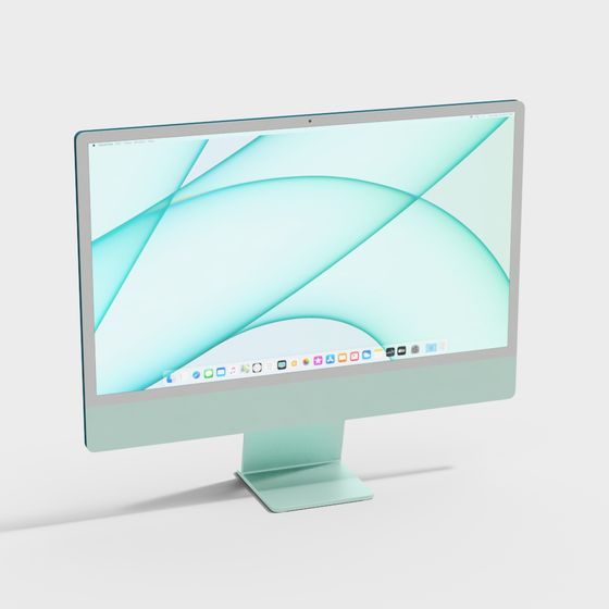 Low-Poly Computer Monitor 3D model for Creative Projects