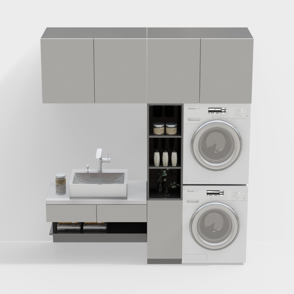 Mobile per lavatrice moderna