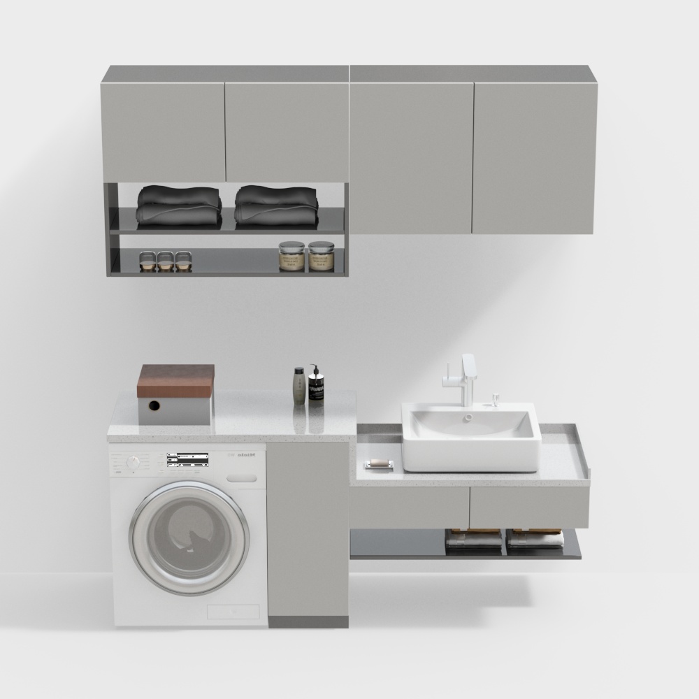 Modern washing machine cabinet