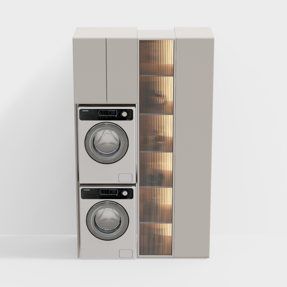 Modern washing machine cabinet