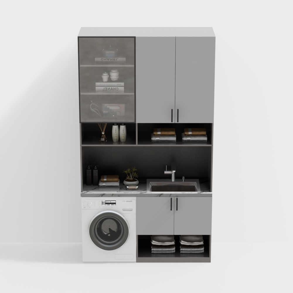 Modern washing machine cabinet