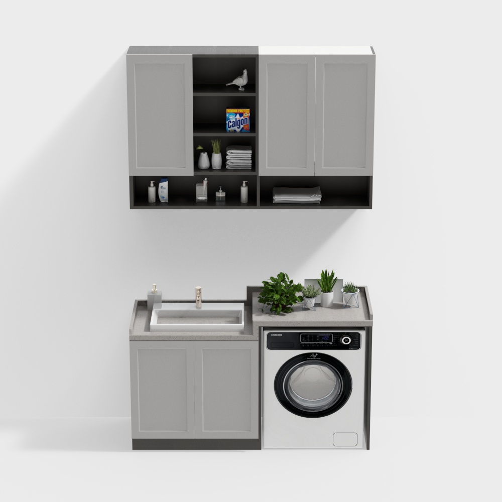 Mueble para lavadora moderna