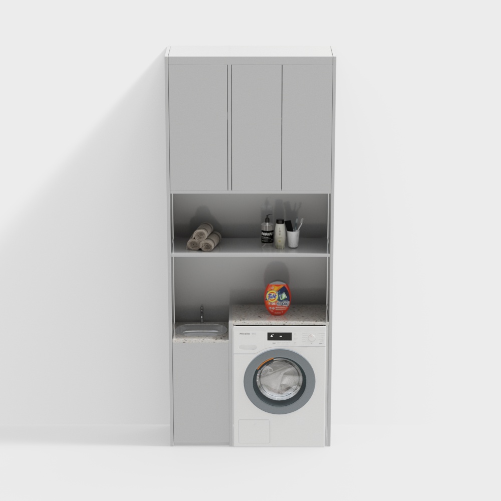 Modern washing machine cabinet