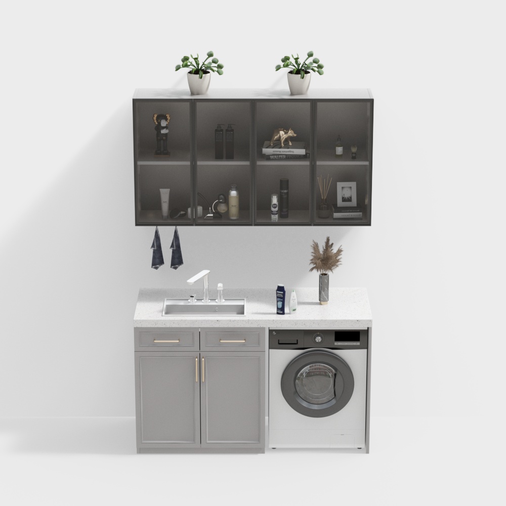 Modern washing machine cabinet