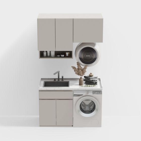 Laundry Room Oasis 3D model