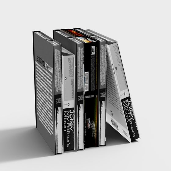 Stylish Low-Poly Bookshelf 3D model for Creative Designs