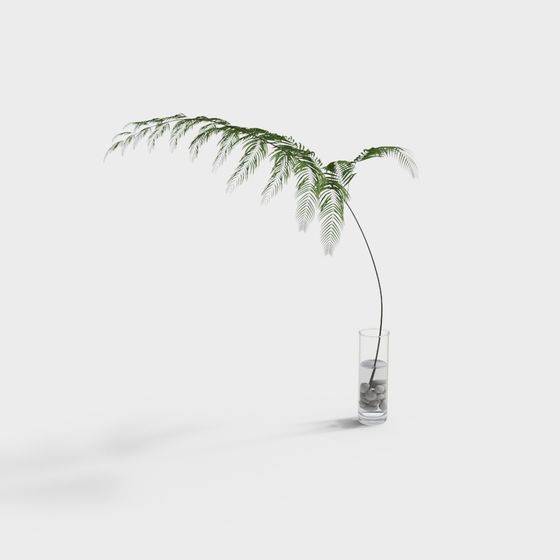 Elegant 3D Fern Model for Creative Spaces