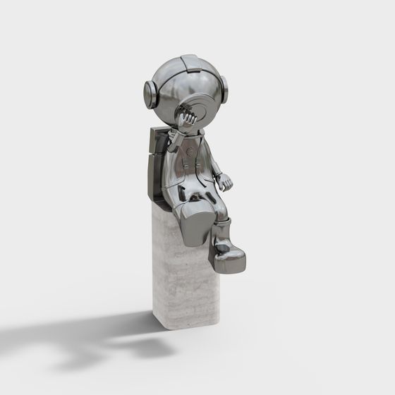 Futuristic Explorer 3D model for Creative Projects