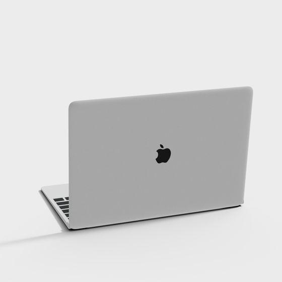 Minimalist Laptop 3D model for Designers