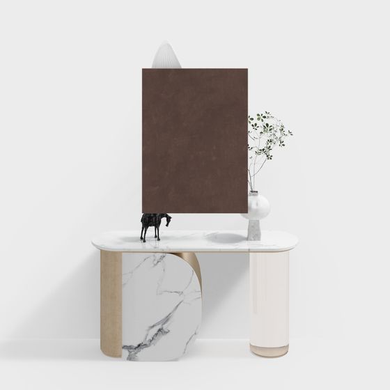 Marble Art Table 3D model