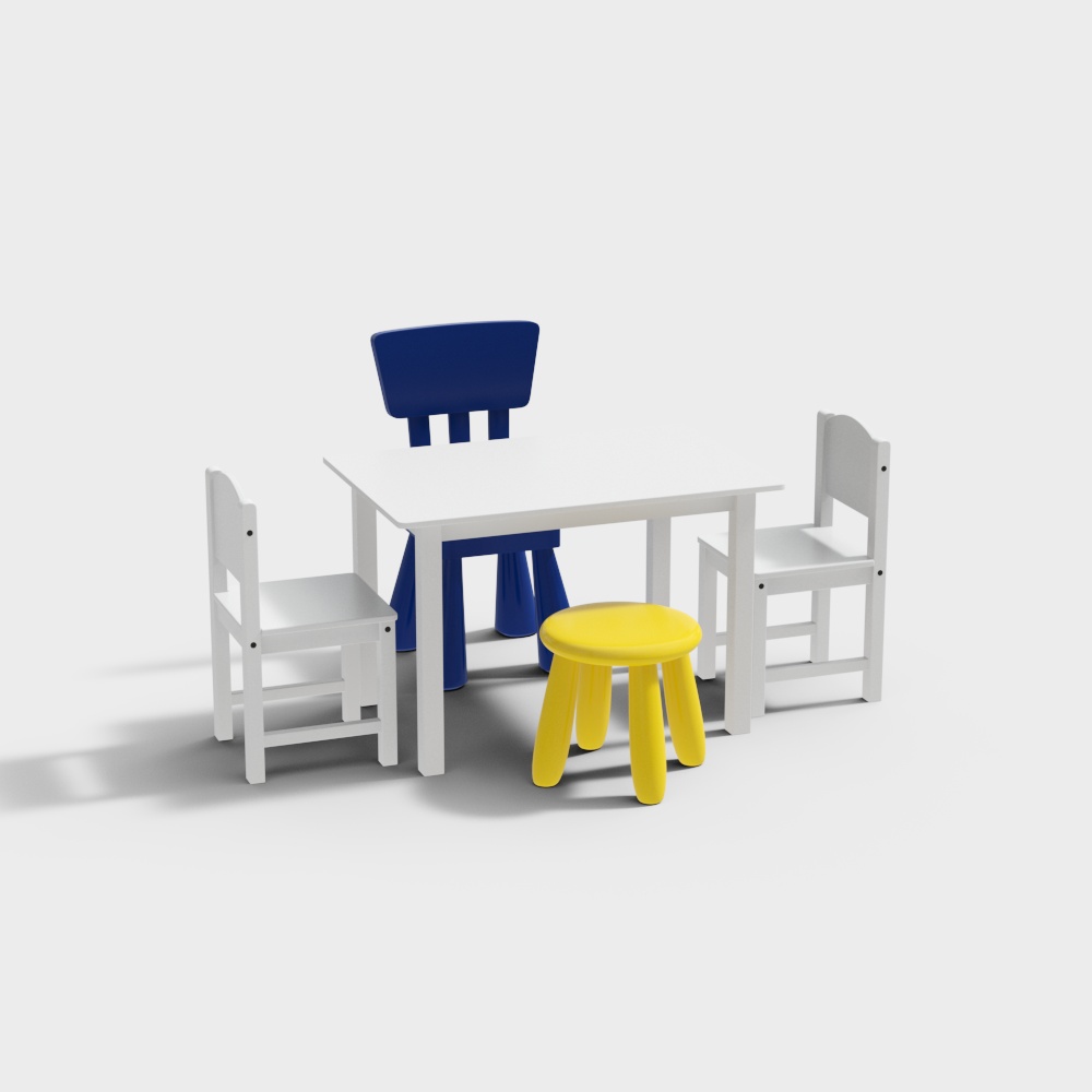 Nordic children's table and chair set