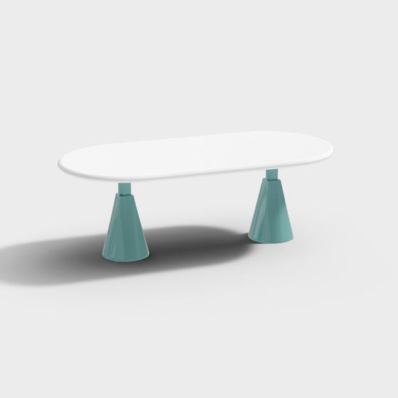 Streamlined Coffee Table 3D Model