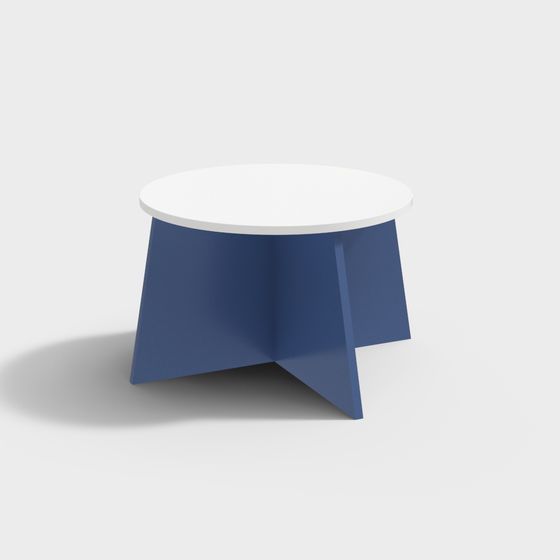 Minimalist Round Table 3D model