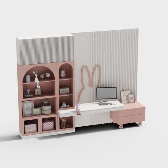 Unique Low-Polygon 3D Model for Modern Interiors