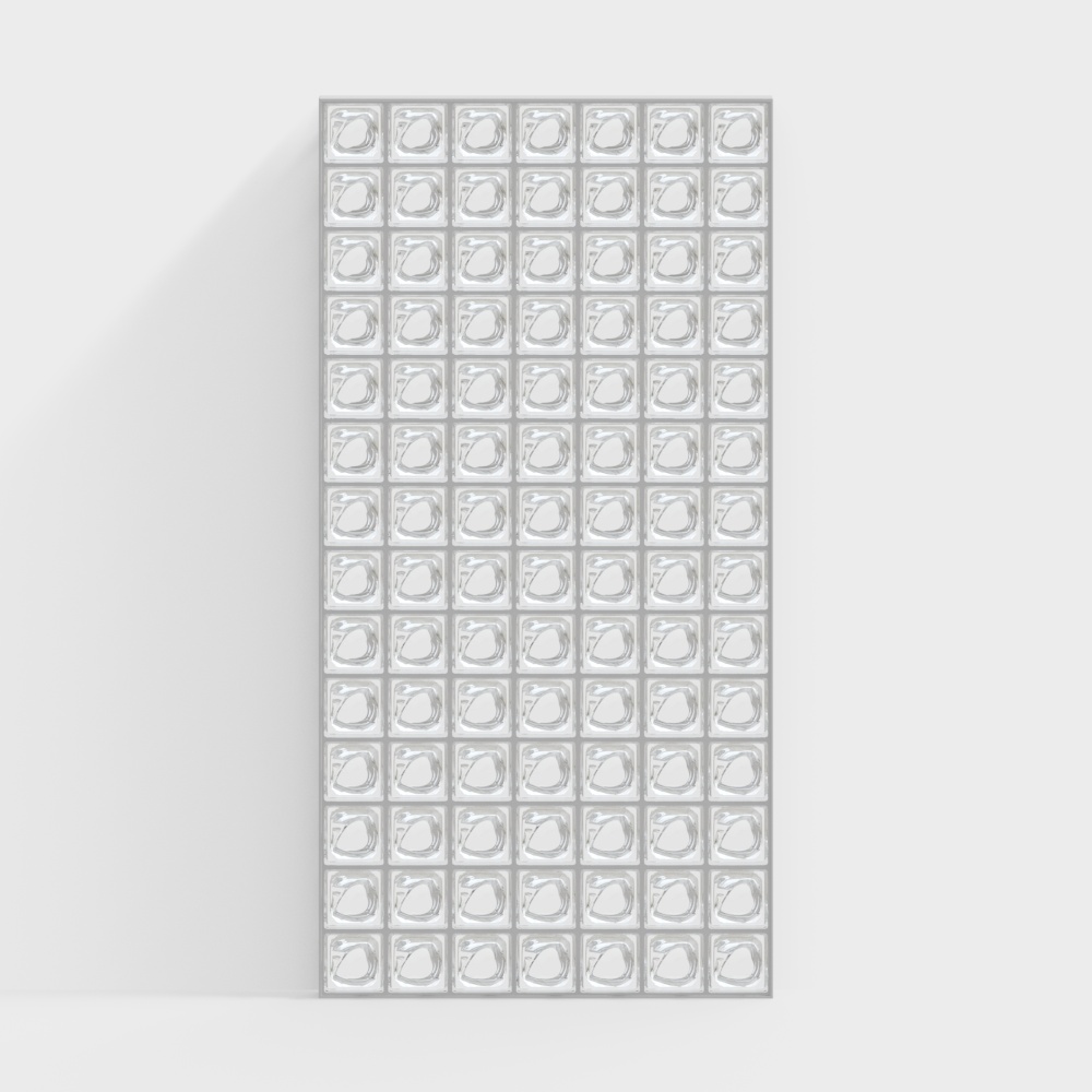 Modern Glass Brick Partition