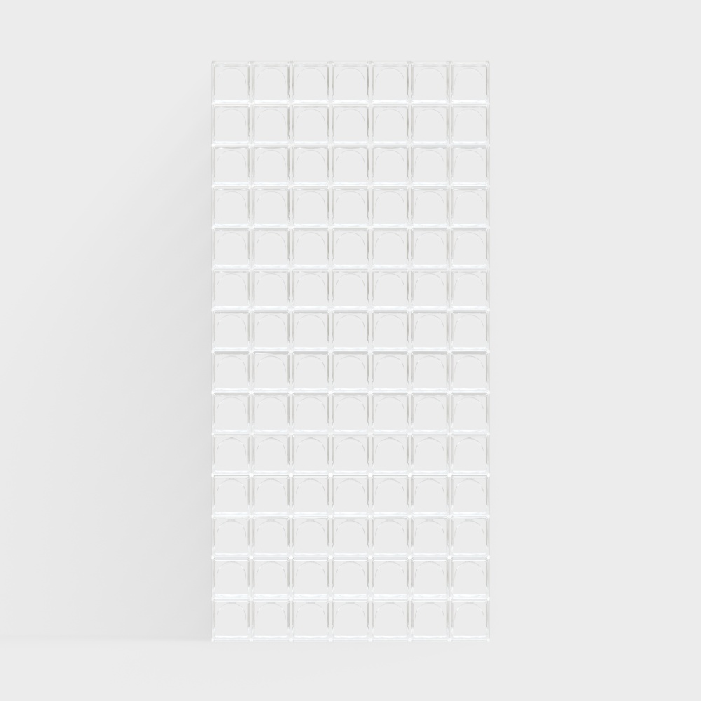 Glass brick wall set