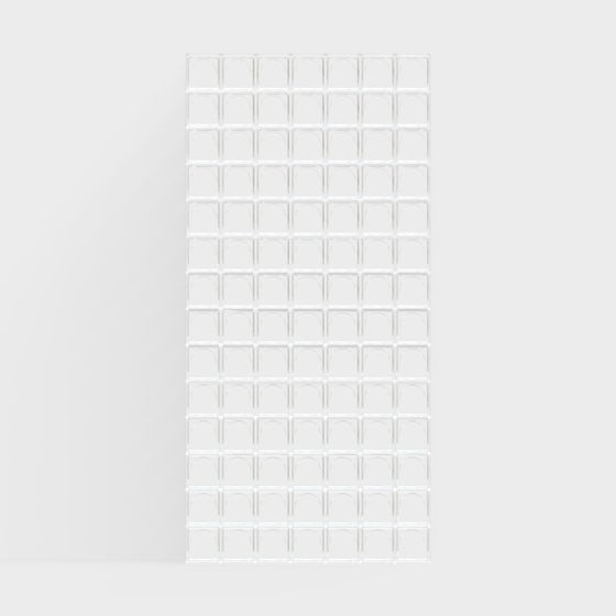 Transparent Grid Screen 3D model for Creative Projects