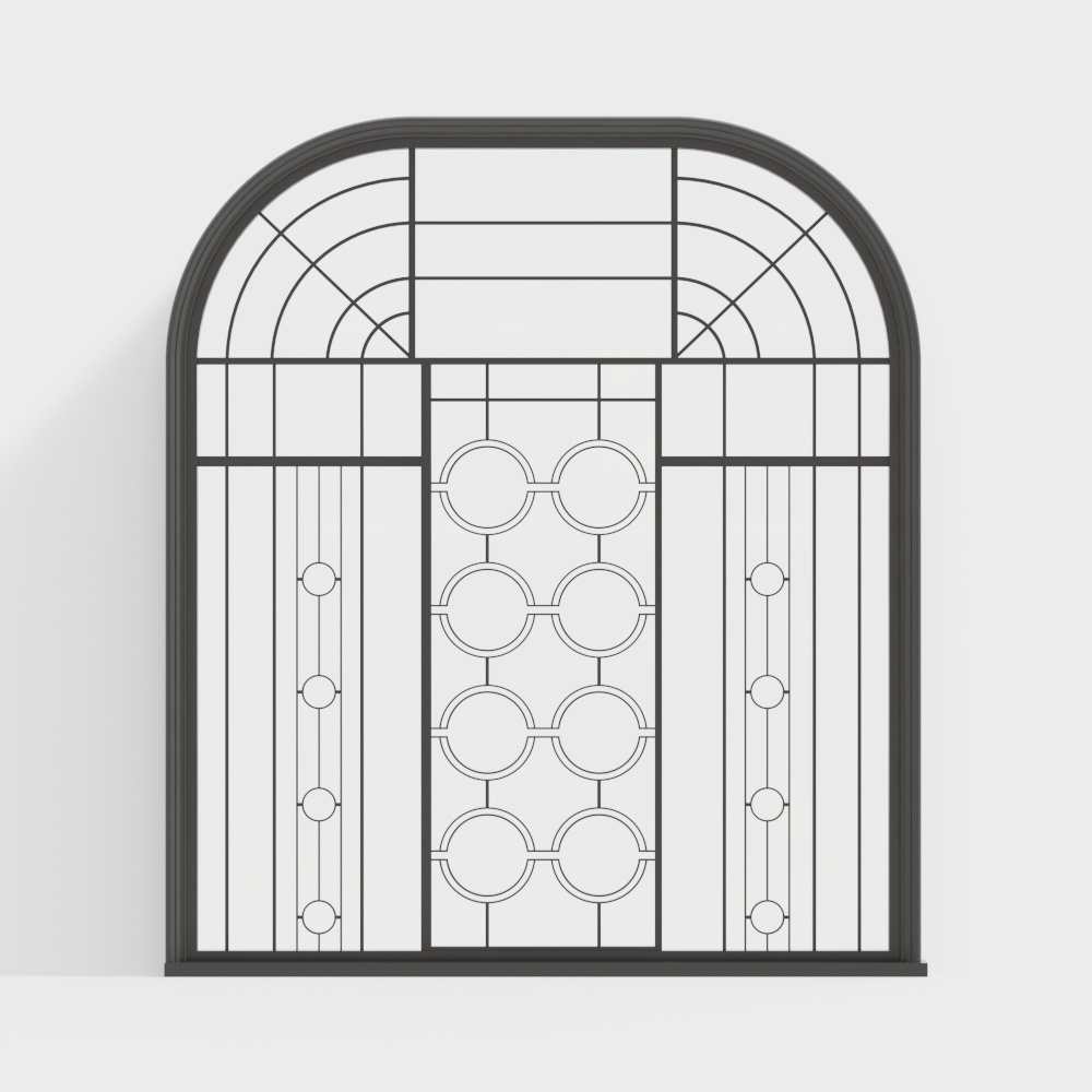 Fenêtres Arquées en Fer Forgé de Jane-Ou