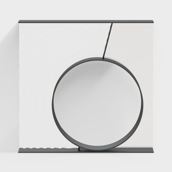 Minimalist Geometric 3D Model with Unique Charm