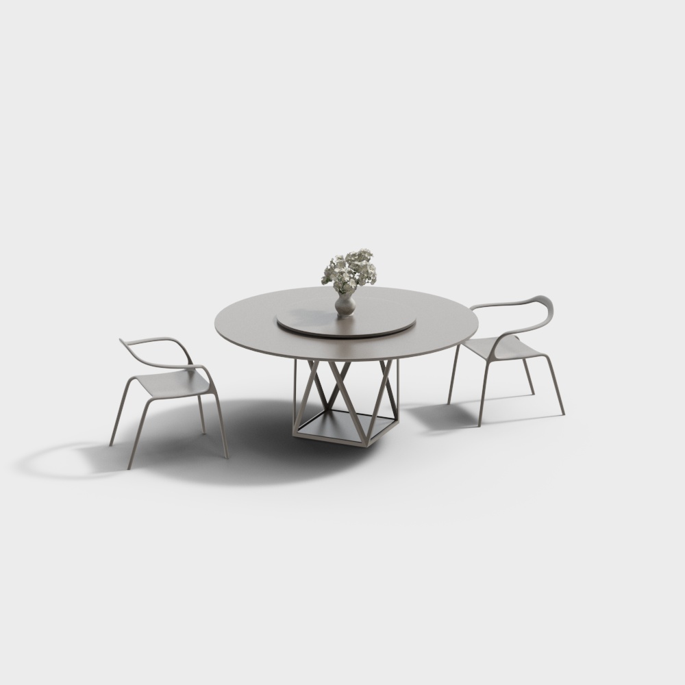 Modern casual table and chair combination