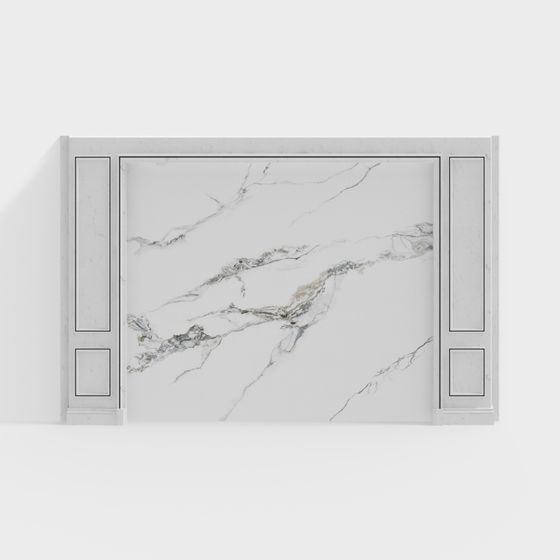 Elegant Low Poly Marble Texture 3D model